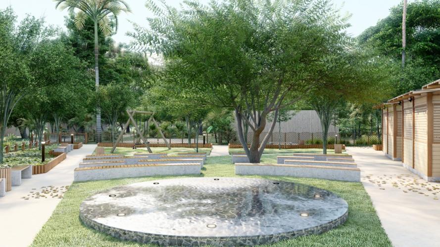 Praça ao ar livre Ilha do Mel