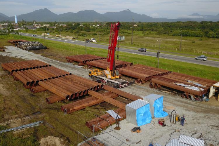 Trecho da praia de Matinhos será bloqueado para início da colocação dos tubos da dragagem