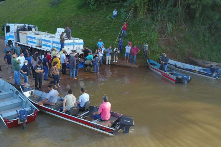 Soltura de peixes Japurá e Mariluz