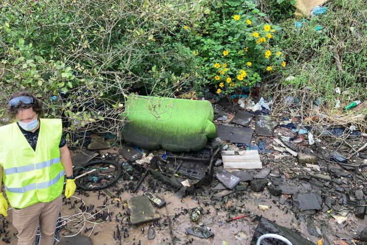 Toneladas de resíduos são retirados de manguezais no Litoral do Paraná