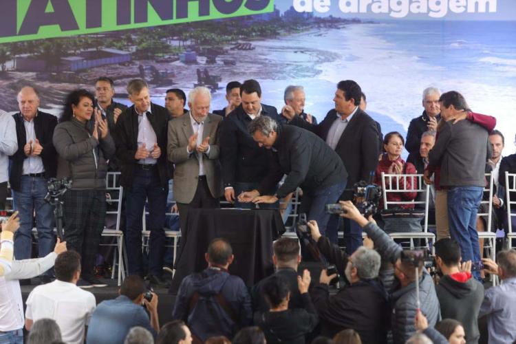 Lançamento da engorda de Matinhos