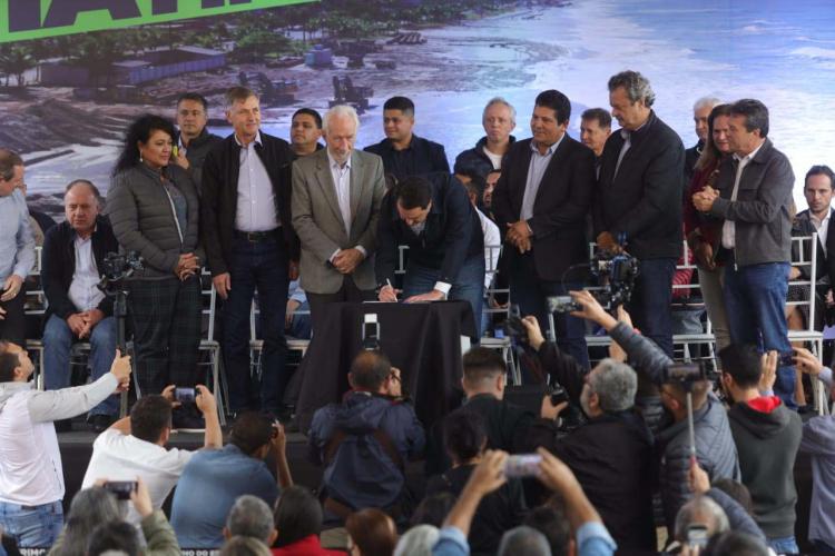 Lançamento da engorda de Matinhos