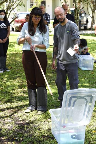 IAT reúne gestores municipais para orientação sobre atendimento aos animais silvestres vitimados Foto: Denis Ferreira Netto/SEDEST