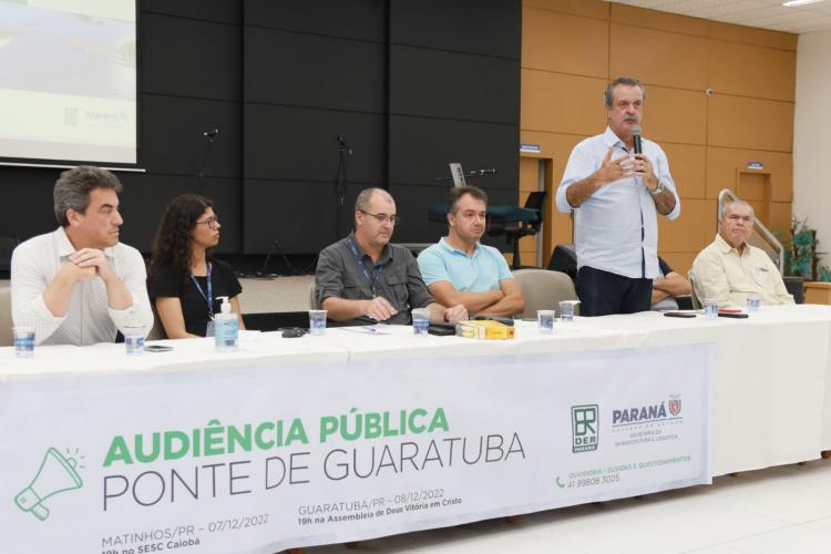 Segundo dia de audiência pública da Ponte de Guaratuba tem ampla participação popular