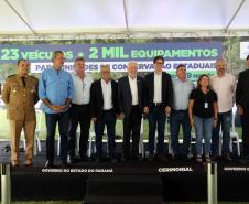 O governador em exercício Darci Piana entregou nesta quarta-feira (8) novos veículos e equipamentos às Unidades de Conservação do Paraná e anunciou a implantação de outras quatro.