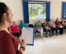 Treinamento das coordenadoras das escolas da rede municipal em Bandeirantes