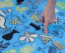 Amostra dos jogos que estarão disponíveis ao público para o Verão Maior Paraná em Matinhos