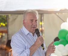 Loanda, 21 de junho de 2024 - O governador Carlos Massa Ratinho Junior assinou, em Loanda, a Ordem de Serviço para o início da obra de controle e recuperação da erosão no Emissário Água da Mina.
