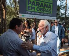 O governador em exercício Darci Piana inaugura nesta sexta-feira (05) o Parque Urbano Manduhy, em Cianorte, no Noroeste do Paraná.