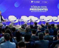 O governador Carlos Massa Ratinho Junior participou nesta terça-feira (29) do Fórum dos Presidentes das Cooperativas Paranaenses, promovido pelo Sistema Ocepar (Organização das Cooperativas do Estado do Paraná).