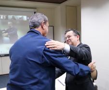 Everton Souza, secretário do Desenvolvimento Sustentável, e Paulo de Tarso: diretor-presidente do Simepar: trabalho em conjunto pelo meio ambiente do Paraná