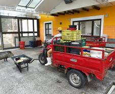 Parceria entre IAT e Ceasa-PR encaminha cerca de 29 toneladas de frutas, verduras e legumes para o Criadouro Onça Pintada, em Campina Grande do Sul