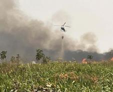 IAT combate focos de incêndios florestais no Noroeste do Paraná