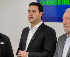 Curitiba, 02-09-24 - Governador Carlos Massa Ratinho Junior assina a contratação de estudos para a contenção de cheias e inundações para a região de União da Vitória.