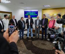 Curitiba, 02-09-24 - Governador Carlos Massa Ratinho Junior assina a contratação de estudos para a contenção de cheias e inundações para a região de União da Vitória.