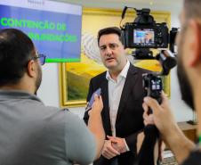 Curitiba, 02-09-24 - Governador Carlos Massa Ratinho Junior assina a contratação de estudos para a contenção de cheias e inundações para a região de União da Vitória.