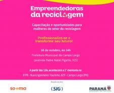 Estado vai lançar programa voltado a mulheres que trabalham com reciclagem