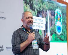 Rafael Andreguetto, diretor de Patrimônio Natural do IAT, foi um dos palestrantes do Abeta Summit 2024