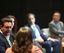 O governador Carlos Massa Ratinho Junior participou nesta terça-feira (5) do ESG Summit Brazil Journal, em São Paulo.