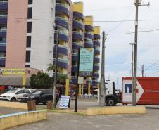 Painéis do Simepar que foram instalados no Litoral