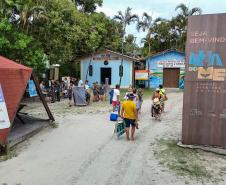 Ilha do Mel, 29 de janeiro de 2025 - Conscientização sobre ecossistemas na Ilha do Mel.