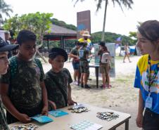 Ilha do Mel, 29 de janeiro de 2025 - Conscientização sobre ecossistemas na Ilha do Mel.