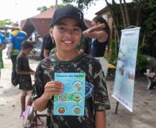 Ilha do Mel, 29 de janeiro de 2025 - Conscientização sobre ecossistemas na Ilha do Mel.