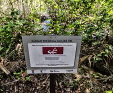 IAT começou a instalar placas educativas para preservar a fauna nativa da Ilha do Mel
