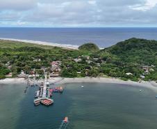 Parananguá, 29 de janeiro de 2025 - O Governo do Paraná realiza uma série de melhorias na Ilha do Mel.
