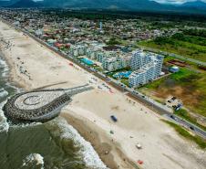 Obra de revitalização da Orla de Matinhos alcançou 97,5% de conclusão em janeiro