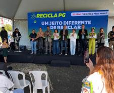 Recicla PG, ligado ao programa Recicla Paraná, da Secretaria de Estado do Desenvolvimento Sustentável, foi inaugurado oficialmente nesta terça-feira (15) em Ponta Grossa