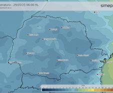 Primeira onda de frio intenso terá temperaturas na faixa de 0°C no Paraná