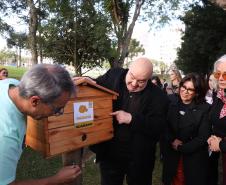 Sede do Ministério Público estadual ganha jardins de mel do Poliniza Paraná