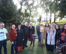 Sede do Ministério Público estadual ganha jardins de mel do Poliniza Paraná