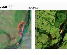 Plataforma do Simepar, VFogo ajuda no combate a incêndios ao detectar focos de calor