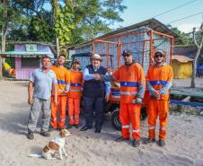 Saneamento, receptivo, praças e passarelas: obras na Ilha do Mel alcançam R$ 33,5 milhões