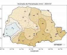 Julho frio e seco: mês teve temperaturas e volume de chuva abaixo da média no Paraná