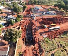 Obra de contenção da voçoroca de Loanda chega a 68% de execução