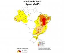 Seca recua no Oeste e Noroeste do Paraná e se agrava no Norte e RMC, diz monitor da ANA
