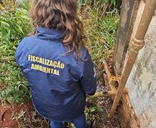 Primeira operação do IAT contra o uso irregular de recursos hídricos terminou com R$ 1 milhão em multas por danos ambientais