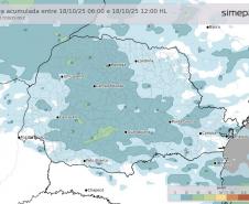 Com nova frente fria, primavera mantém alternância entre chuva, sol e ventos fortes no Paraná