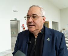 O governador Carlos Massa Ratinho Junior recebeu nesta terça-feira (7), no Palácio Iguaçu, em Curitiba, representantes da Vento Sul Energia para a entrega da Licença de Instalação (LI) do Complexo Eólico Palmas II, localizado no município de Palmas, no Sudoeste do Estado.