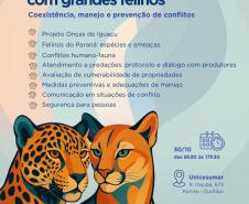 Instituto Água e Terra organiza na quinta-feira (30) o curso intensivo “Atendimento a Ocorrências com Grandes Felinos: Coexistência, Manejo e Prevenção de Conflitos