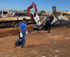 IAT envia caminhões, equipamentos e servidores para ajudar na reconstrução de Rio Bonito do Iguaçu