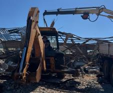 IAT envia caminhões, equipamentos e servidores para ajudar na reconstrução de Rio Bonito do Iguaçu