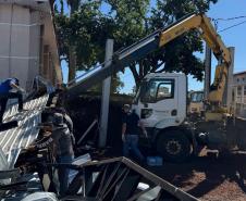 IAT envia caminhões, equipamentos e servidores para ajudar na reconstrução de Rio Bonito do Iguaçu