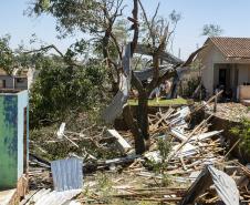 IAT define pontos para destinação dos resíduos gerados pelo tornado em Rio Bonito do Iguaçu