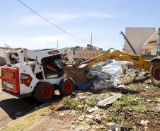 IAT define pontos para destinação dos resíduos gerados pelo tornado em Rio Bonito do Iguaçu