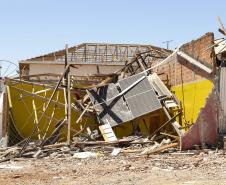 IAT define pontos para destinação dos resíduos gerados pelo tornado em Rio Bonito do Iguaçu
