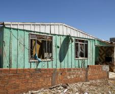 IAT define pontos para destinação dos resíduos gerados pelo tornado em Rio Bonito do Iguaçu